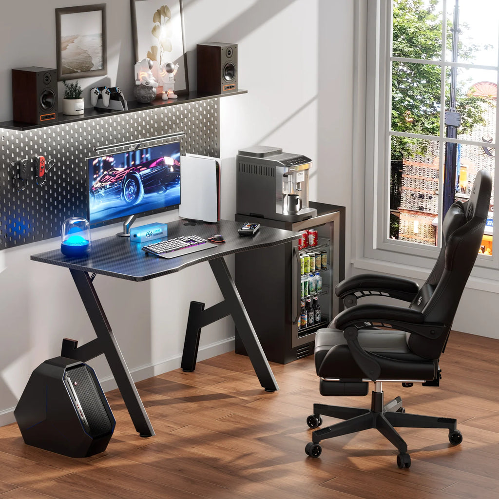 A-Frame Gaming Desk – Steel Computer Workstation