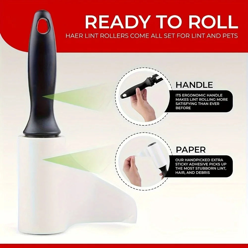 Sticky Lint Roller with Refills (300 Sheets)