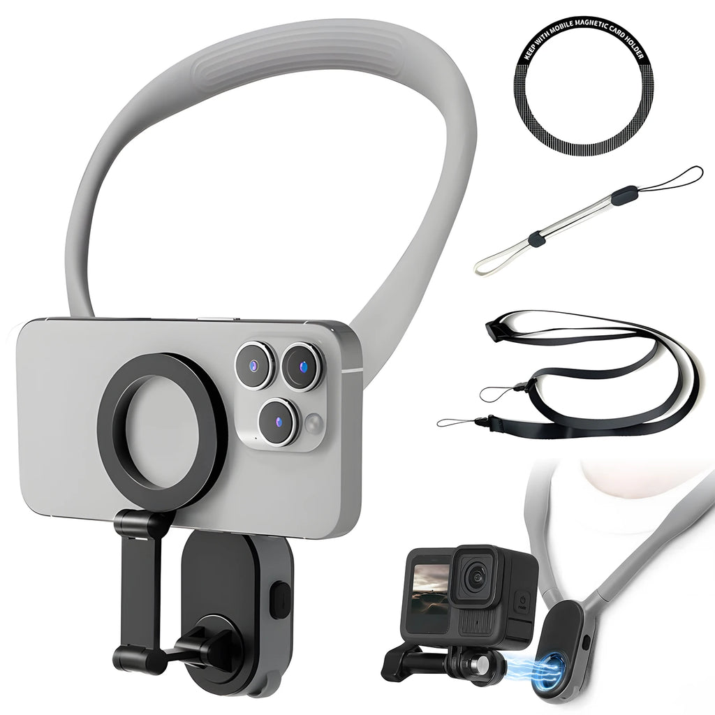 Hands-free phone neck mount