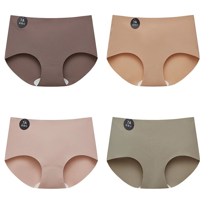 Women's Seamless Briefs – 4-Pack Soft & Lightweight