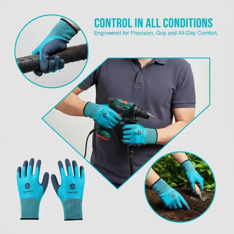 Nitrile-Coated Work Gloves – Garden & Repair Grip
