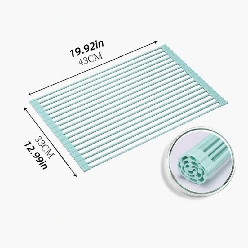Roll-Up Over-Sink Dish Drying Rack