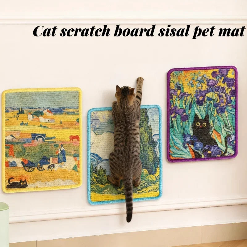 Wall-Mounted Cat Scratcher
