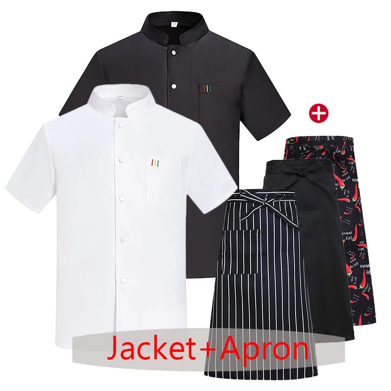 Chef Jacket & Apron Set – Kitchen Work Uniform