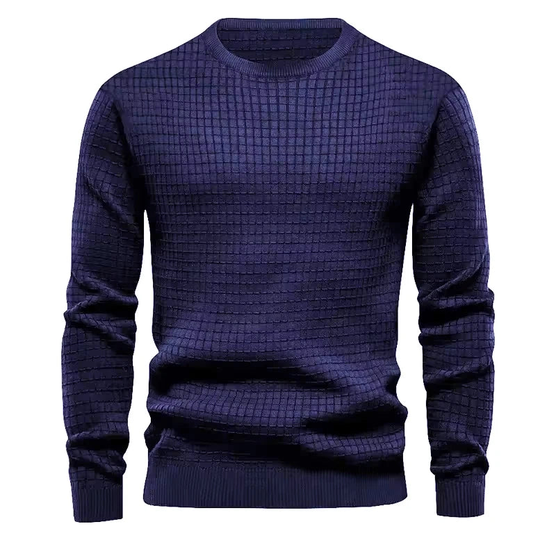 Men's Crewneck Sweatshirt – Solid Casual Pullover