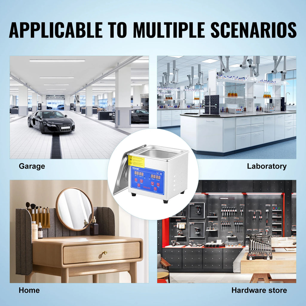 Ultrasonic jewelry and glasses cleaner