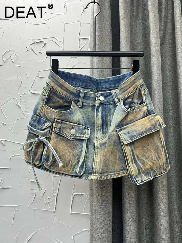 Cargo Utility Mini Skirt