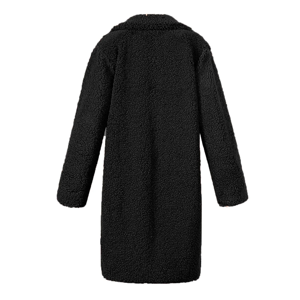 Teddy Fleece Lapel Coat