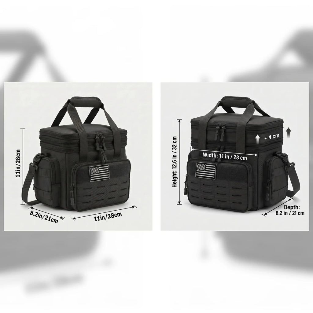 Cooler tote bag packed