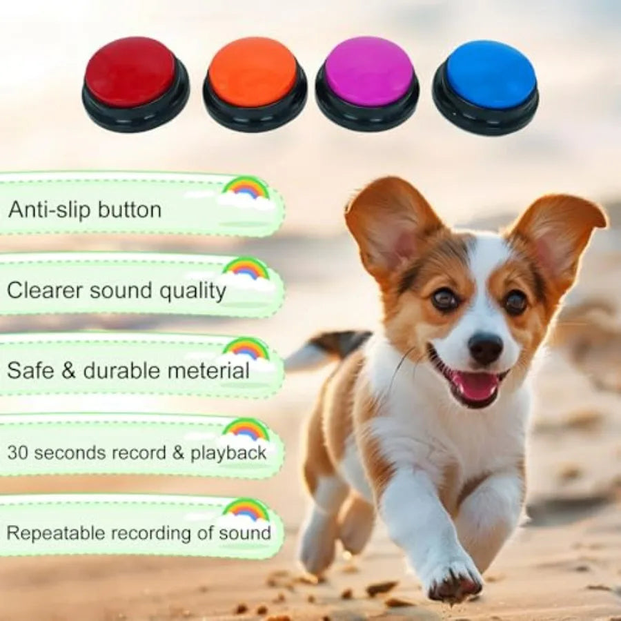 Recordable Dog Talking Buttons Set