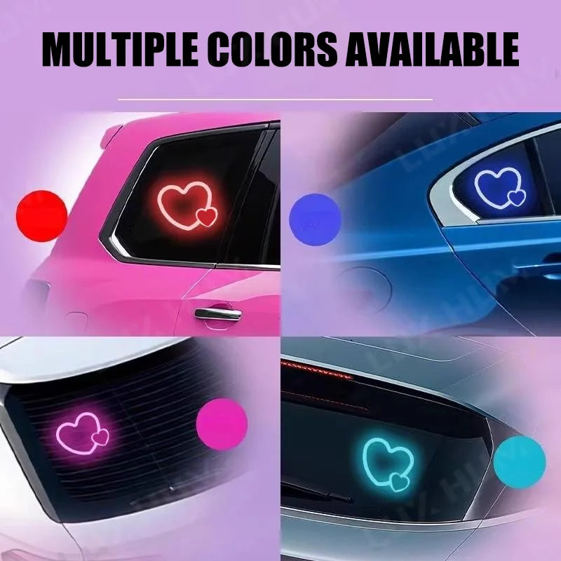 LED Heart Car Light detail