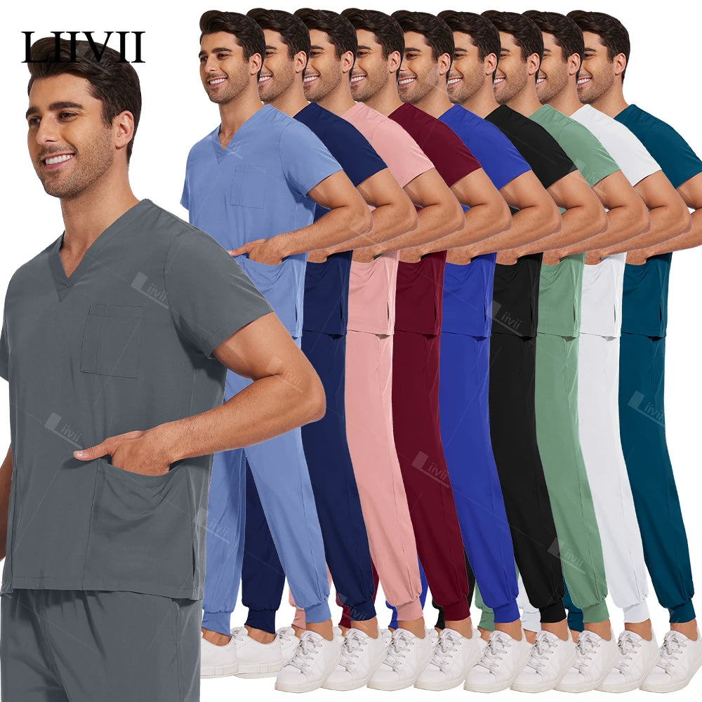 Scrubs Set – Nursing Uniform with Jogger Pants