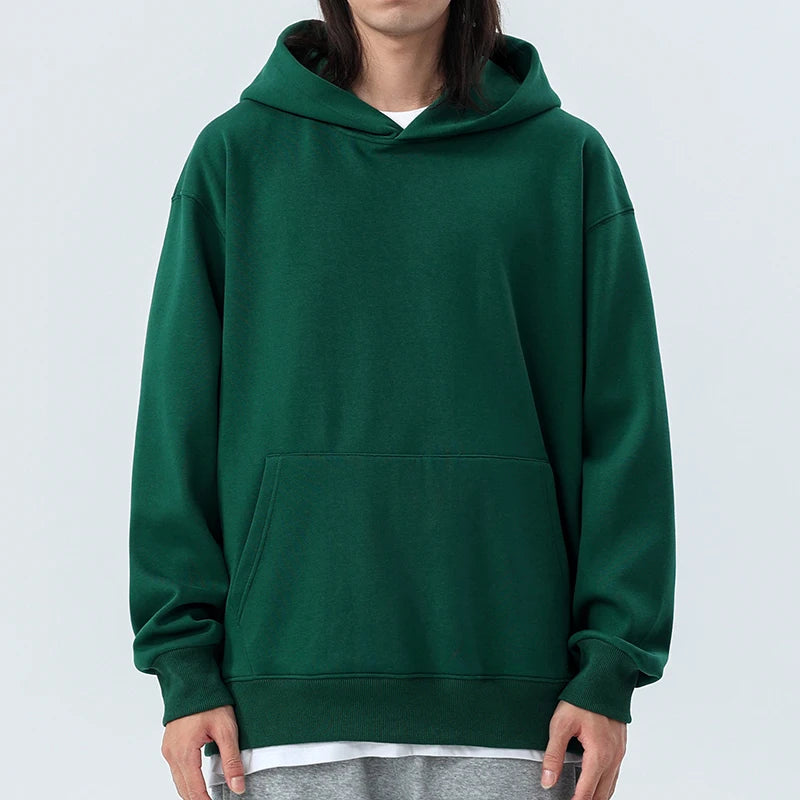 Heavyweight hoodie fleece detail