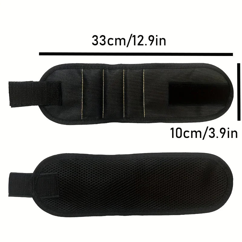 Magnetic Tool Wristband – Holds Screws, Nails & Bits