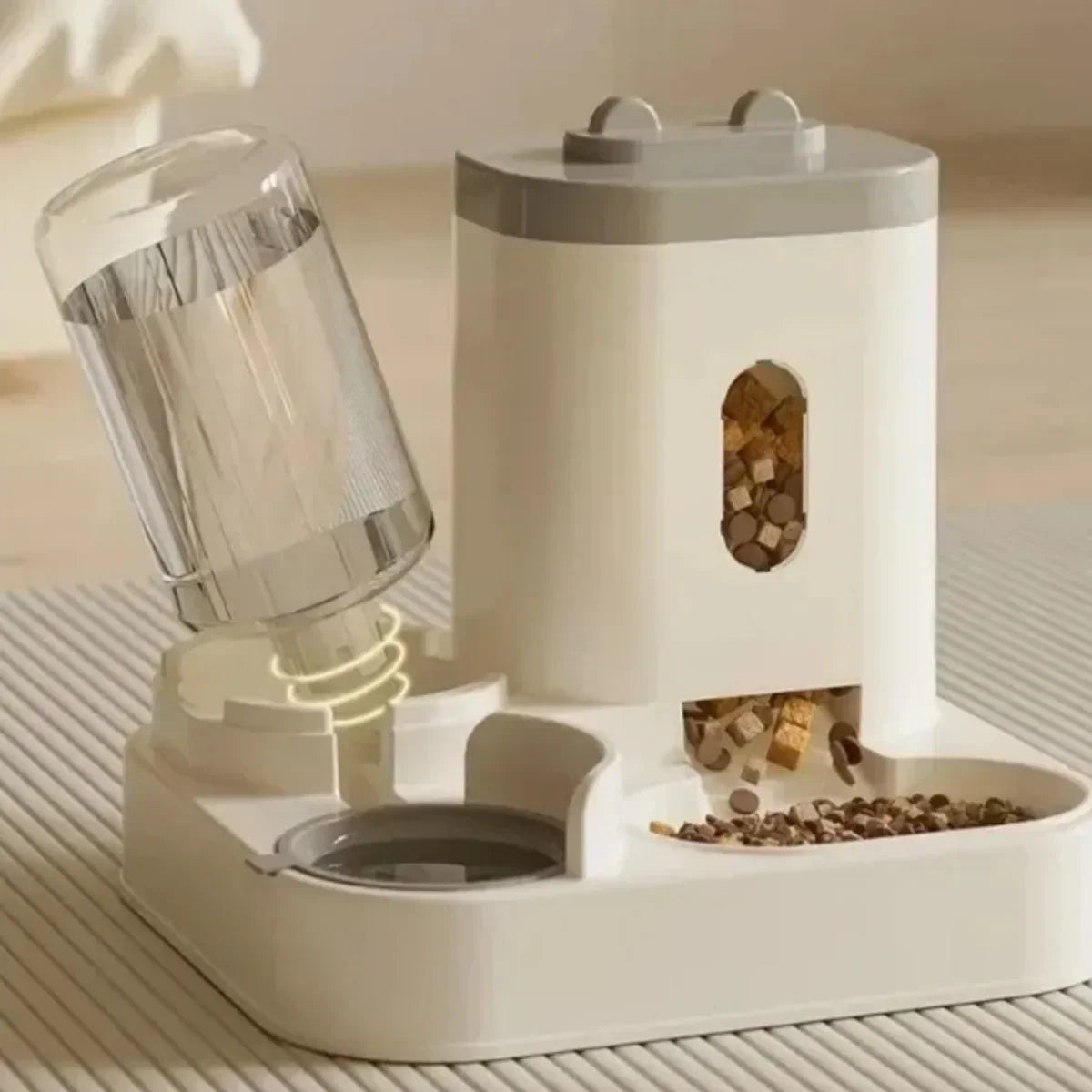 Pet Feeder & Water Fountain – Food Dispenser Bowl Set