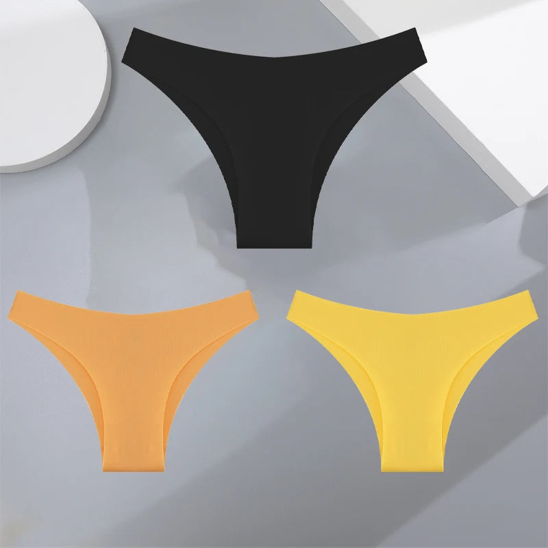 Women's Seamless Bikini Briefs – 3-Pack Ultra-Thin