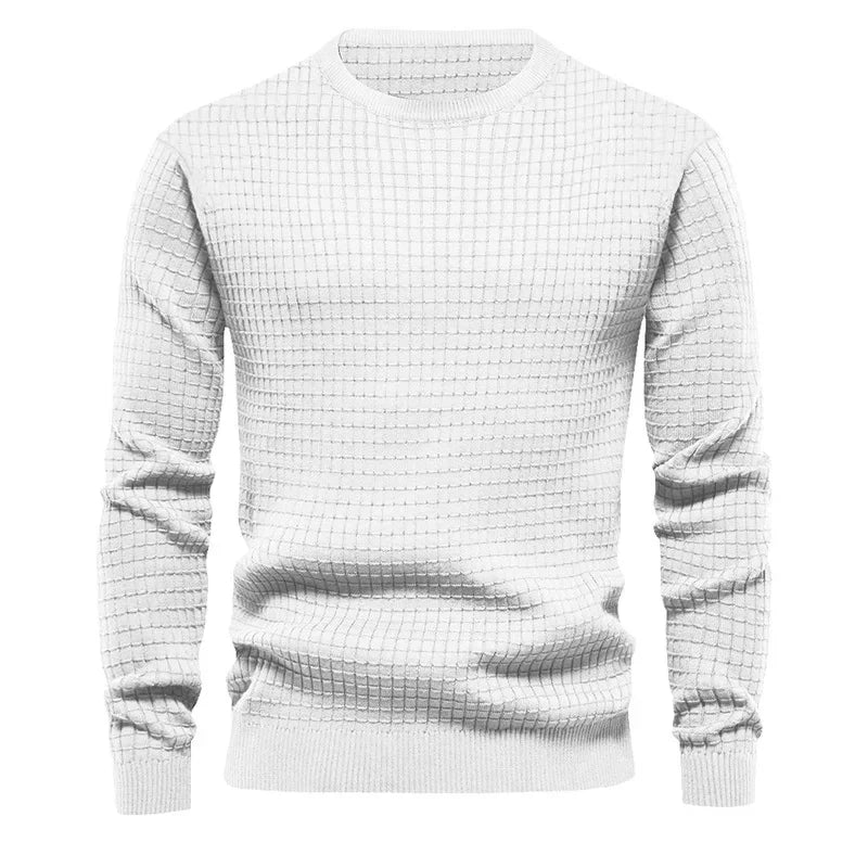 Men's Crewneck Sweatshirt – Solid Casual Pullover