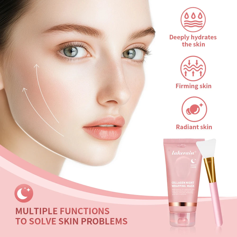 Overnight Collagen Film Face Mask – Dissolving Collagen Mask for Plump, Glowing Skin