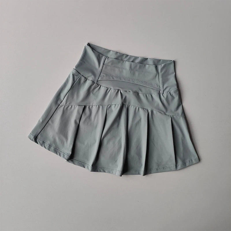 Women's High Waist Sports Short Skirt Quick Dry Fitness Yoga Running Tennis Golf Wear Summer Sport Skirts