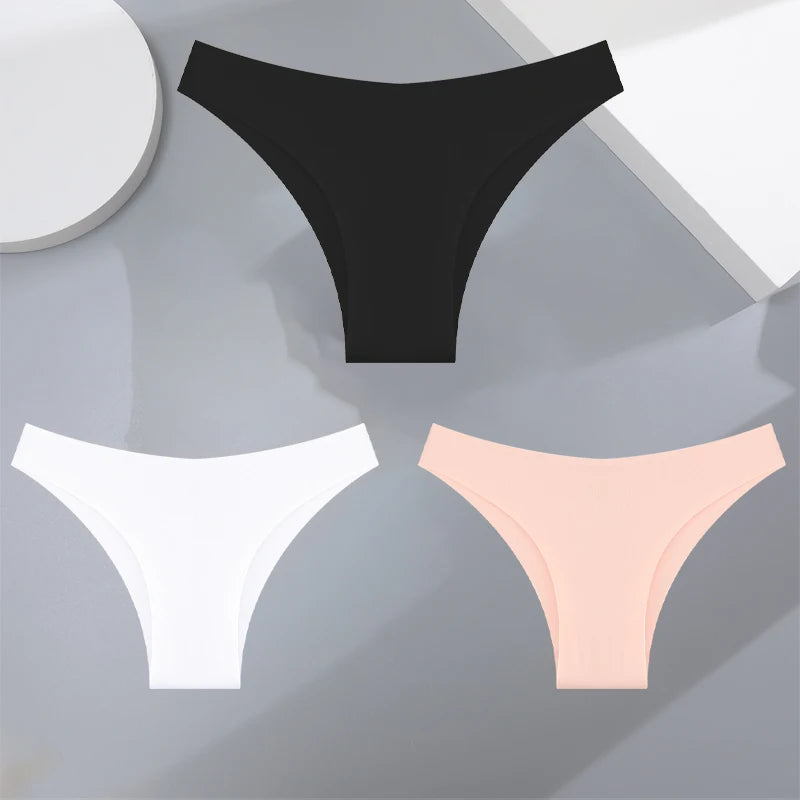 Women's Seamless Bikini Briefs – 3-Pack Ultra-Thin