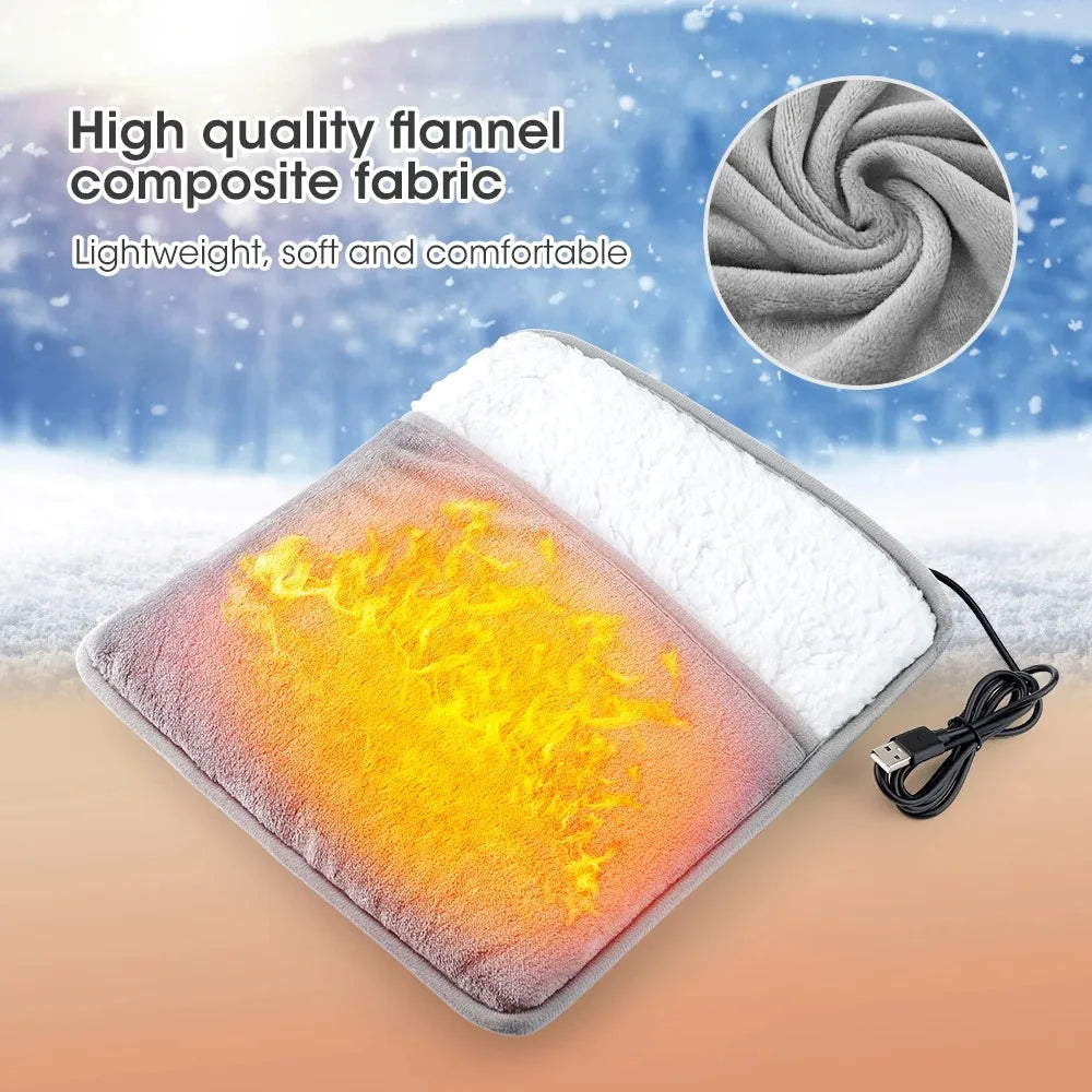 USB Heated Foot Warmer Mat