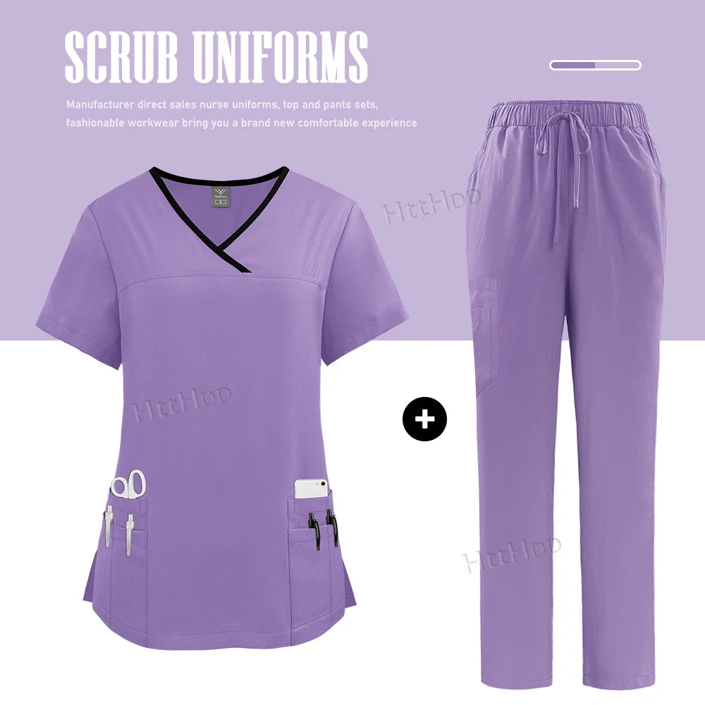 Women's Scrubs Set – Nurse & Spa Uniform