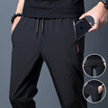 Stretch slim-fit casual trousers