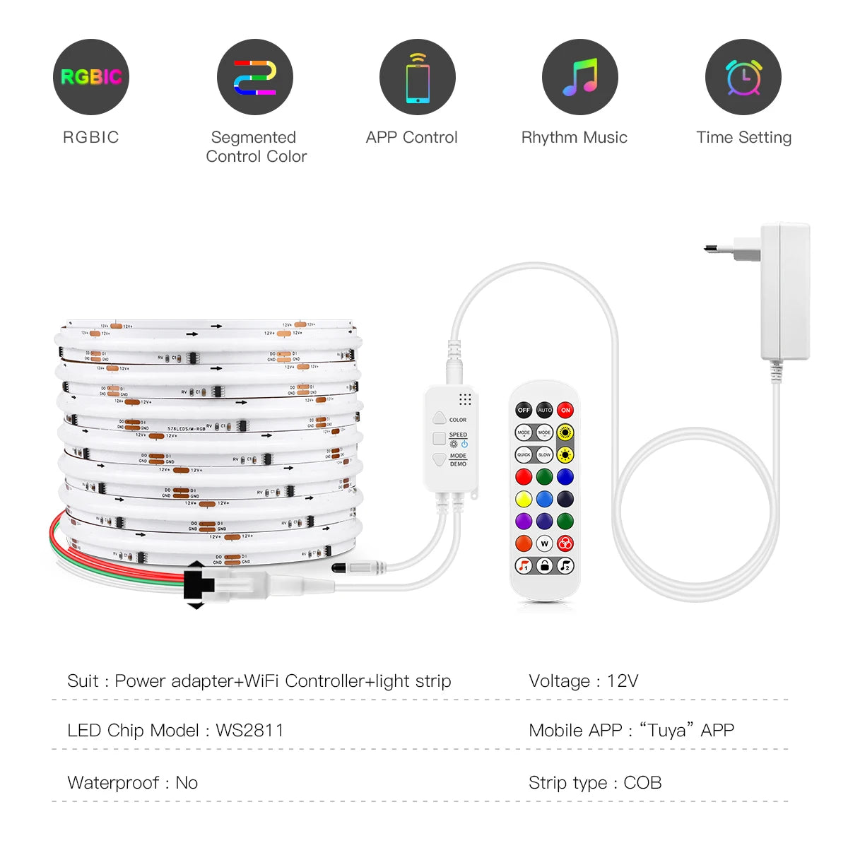 App control of LED strip