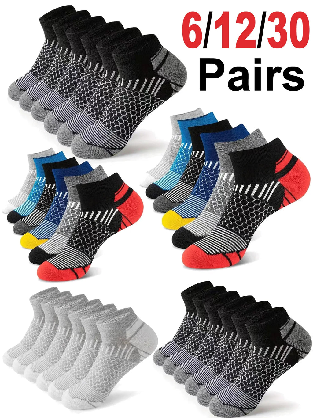 Men's Cushioned Crew Sock 6-Pack