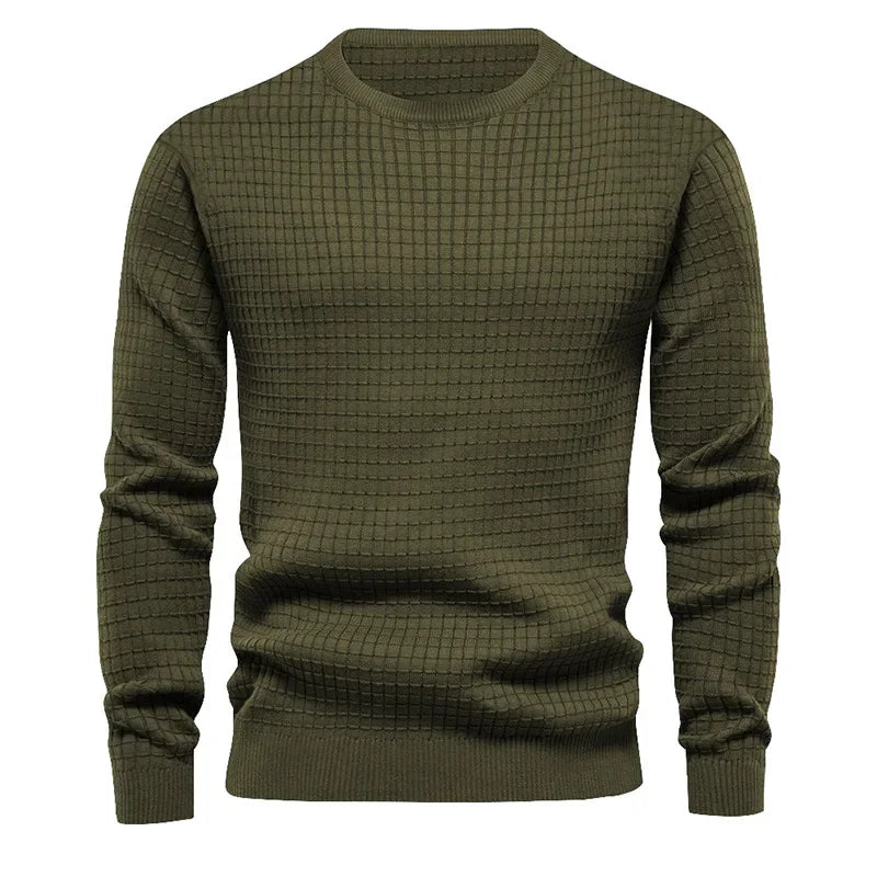 Men's Crewneck Sweatshirt – Solid Casual Pullover