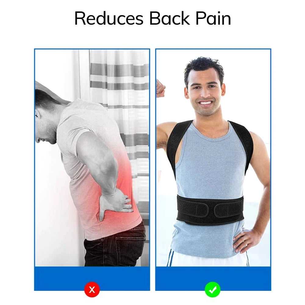 Comfortable posture reminder brace