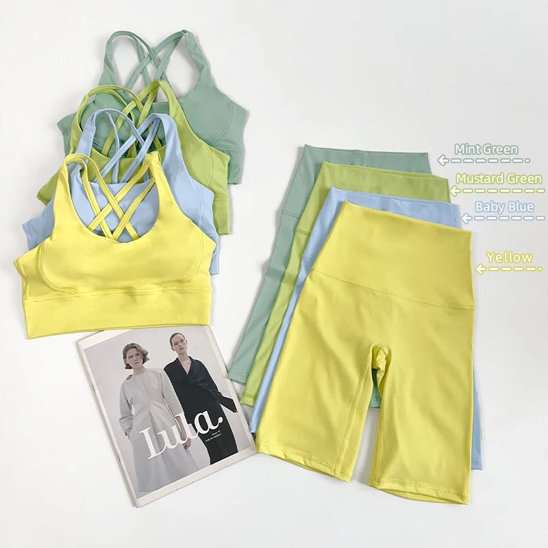 Sports Bra & Biker Shorts Set