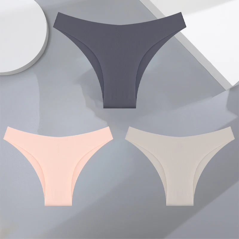 Women's Seamless Bikini Briefs – 3-Pack Ultra-Thin
