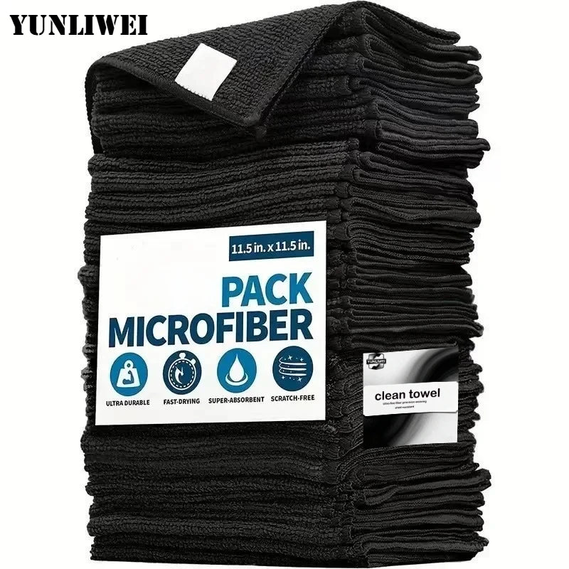 Microfiber Cleaning Cloths — 12-Pack