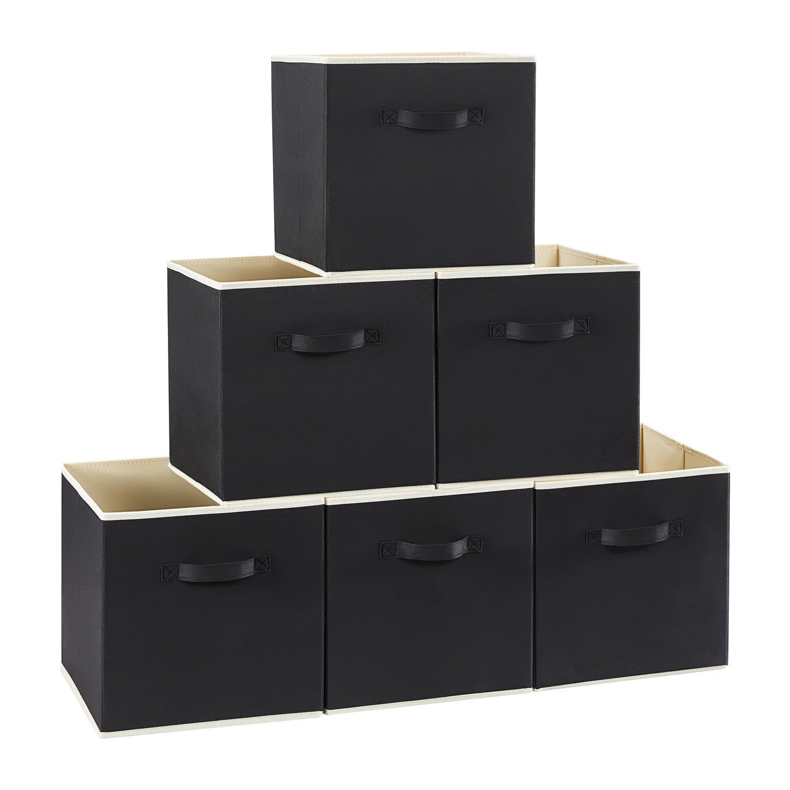 Foldable Fabric Storage Bins — Set of 6