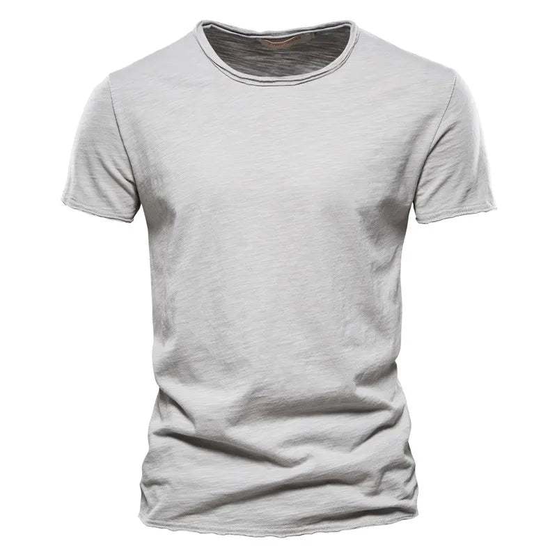 Men's 100% Cotton T-Shirt – Soft O-Neck Short-Sleeve