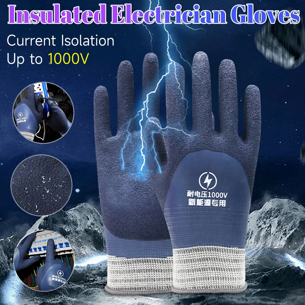 Insulating Rubber Gloves – Electrical Work Safety Pair
