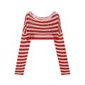 Breton Striped Boat-Neck Knit Top