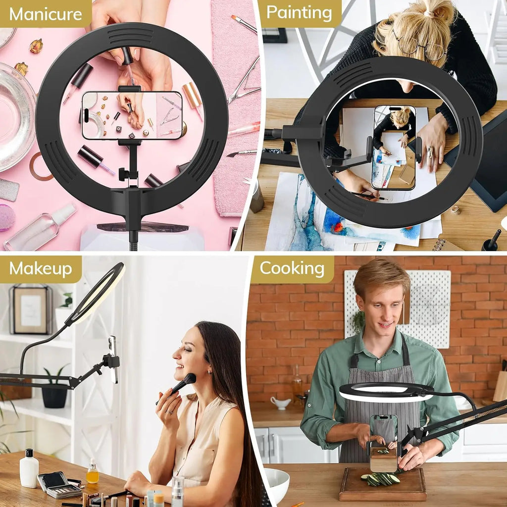 Phone Tripod with Ring Light