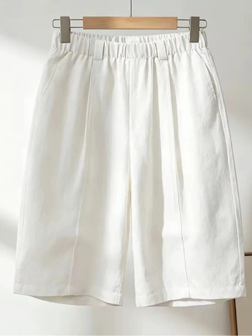 Wide-Leg Linen Pants