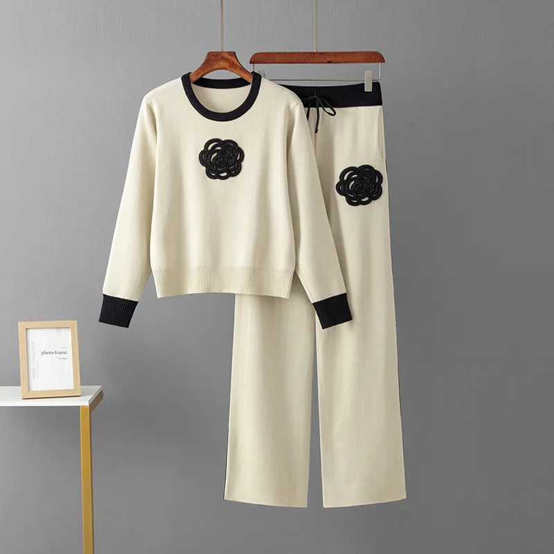 Chunky Cable-Knit Lounge Set