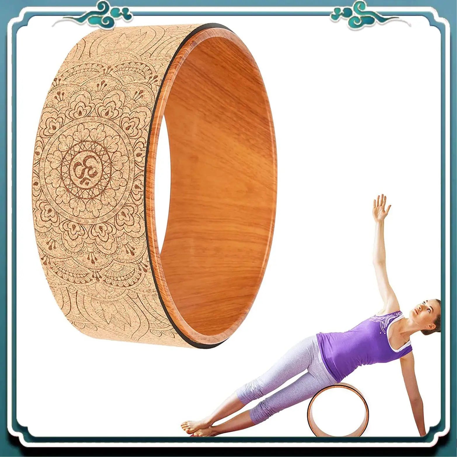 Cork Yoga Wheel