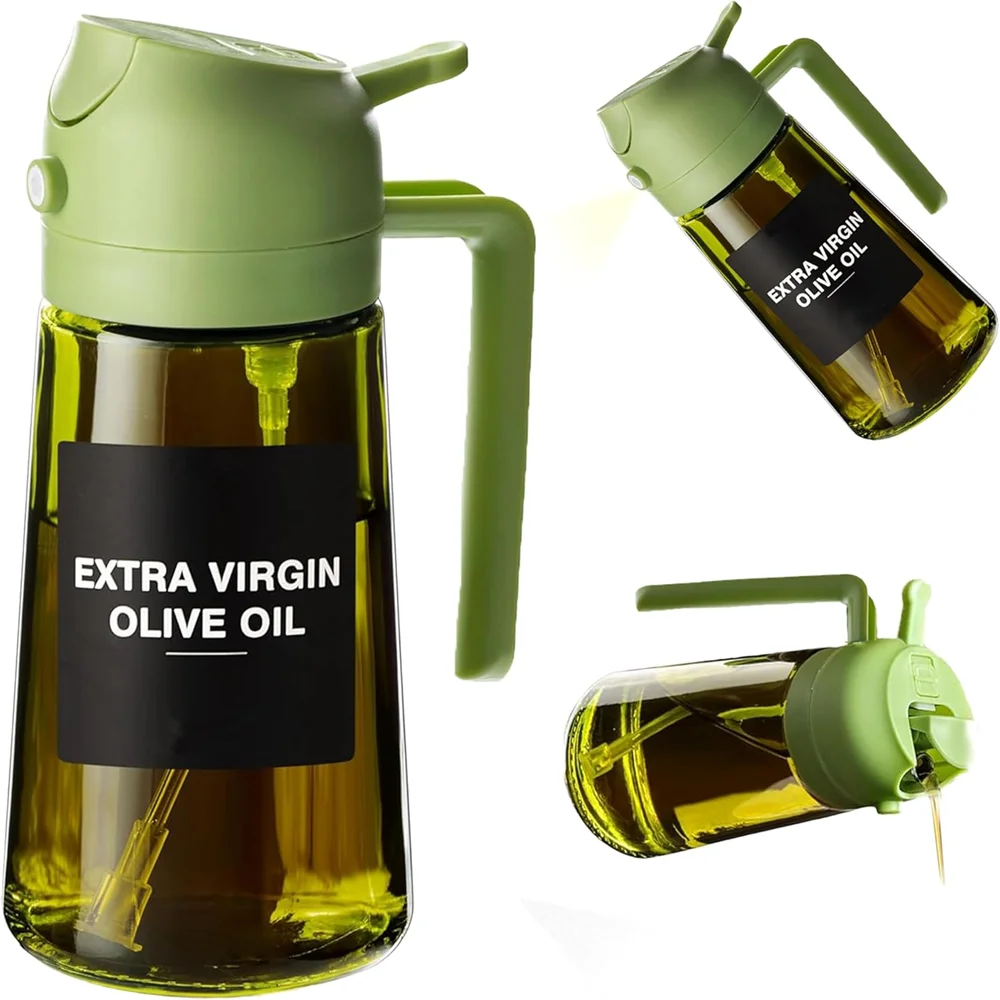 2-in-1 Cooking Oil Sprayer & Dispenser Bottle