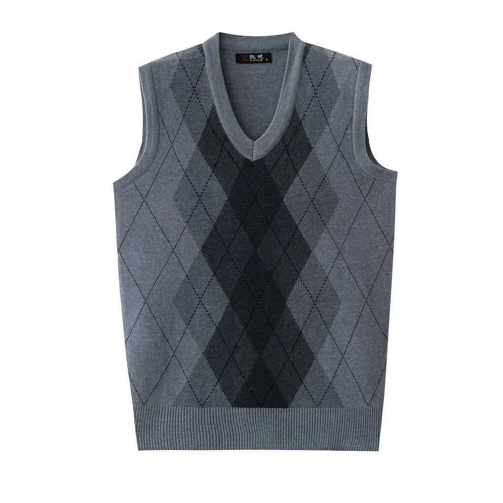 Argyle Knit Sweater Vest