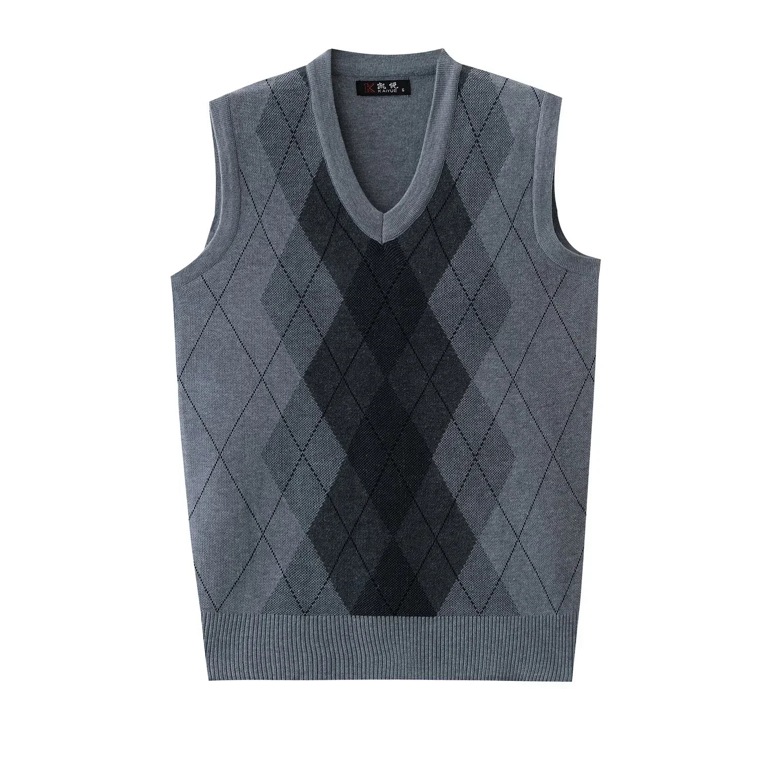 Argyle Knit Sweater Vest
