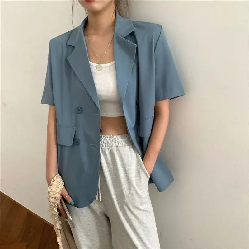 Oversized Double-Breasted Blazer