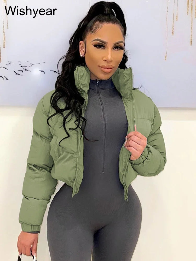 Cropped Puffer Jacket