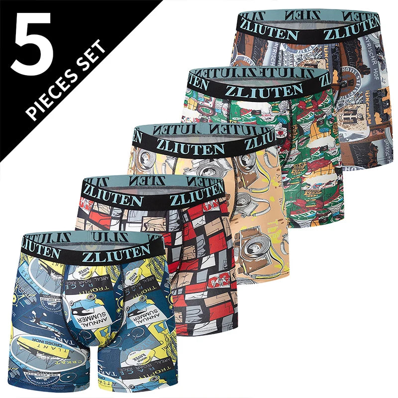Men's Boxer Briefs – Elastic-Waist Multipack Underwear