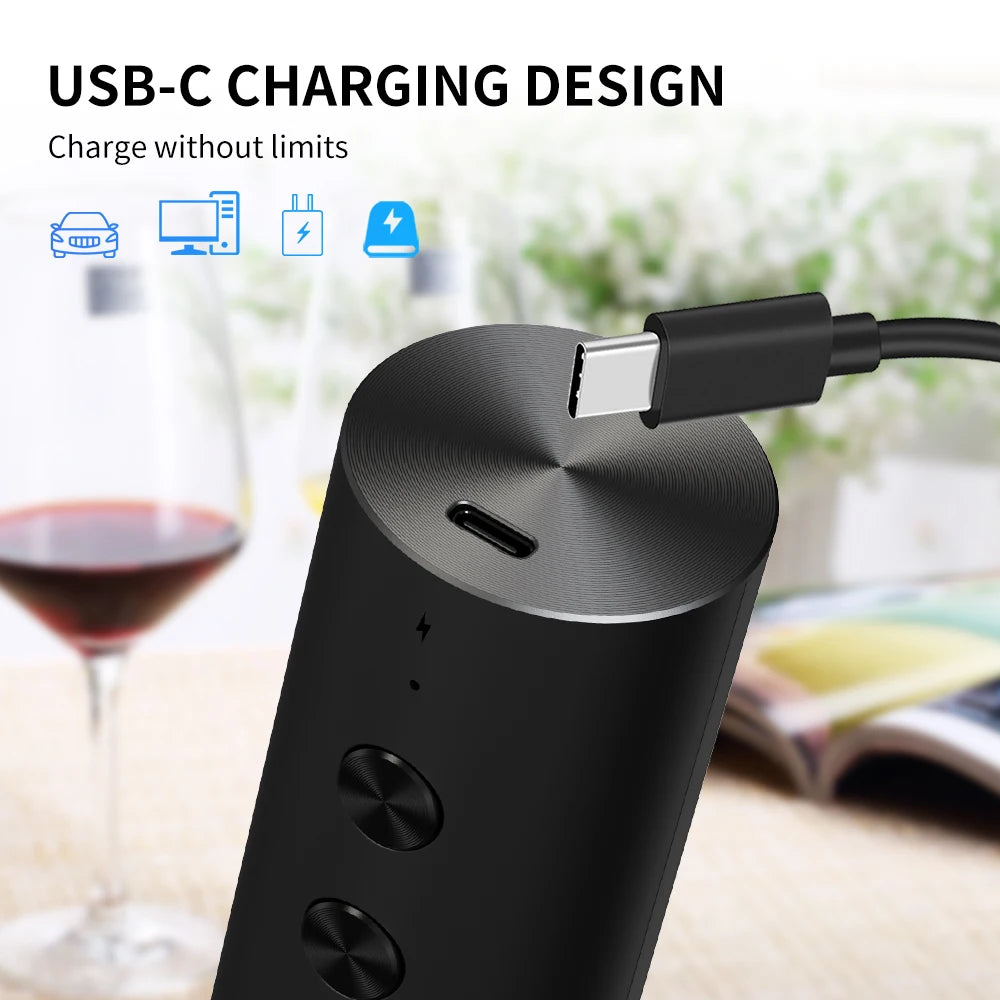Electric Wine Bottle Opener Set