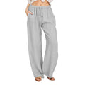 Men Loose Straight Casual Pants Elastic Drawstring Waist American Daily Oversize Relaxed Long Trousers Outdoor Wear